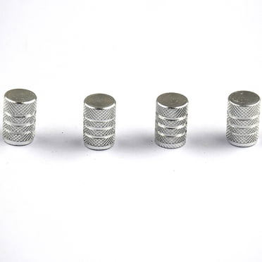 XDG 4pcs ST Logo Tire Valve Stem Caps - Metal Chrome For Ford Models (Red)