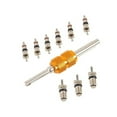 thumbnail image 3 of 9pcs Air Conditionné Valve Noyaux + 1pc Outil de Réparation de Système A / C Kit, 3 of 11