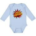 thumbnail image 3 of Inktastic Little Brother Comic Book Boys Long Sleeve Baby Bodysuit, 3 of 5