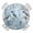 Light Beige Gray Green Gray Blue Mist Blue, variant on Letter H Round Tablecloth for 36-44 Inch Tables, Fitted Table Cover with Elastic Edge, Monogram Words Waterproof Outdoor Table Cloth Protector for Patio Garden Dinner Picnic
