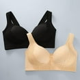 thumbnail image 5 of Sensestyle Tshirt Bra, Oversize Front Closure Bras for Women Breathable Wireless Bras No Underwire Support Everyday Bras Womens Bras Black 44E, 5 of 9