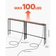 thumbnail image 3 of VEVOR Mesa de consola estrecha para sofá , 2 piezas detrás de la mesa del sofá con tomas de corriente, mesa de entrada larga de 1 nivel, 3 of 9