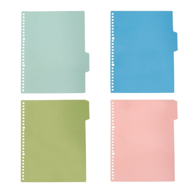 SHISUYAN 40Pcs Write On Tab Dividers Plastic Sheet Protectors For Quick Reference Office Work