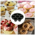 thumbnail image 5 of Unique Bargains 2 Pcs Silicone Cupcake Pan for Air Fryer Oven 7 Cups Regular Silicone Cupcake Pan Black, 5 of 6