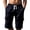 #31Navy, variant on Mens Shorts Casual Elastic Waist Drawstring Lightweight Summer Beach Cargo Shorts Brown XL