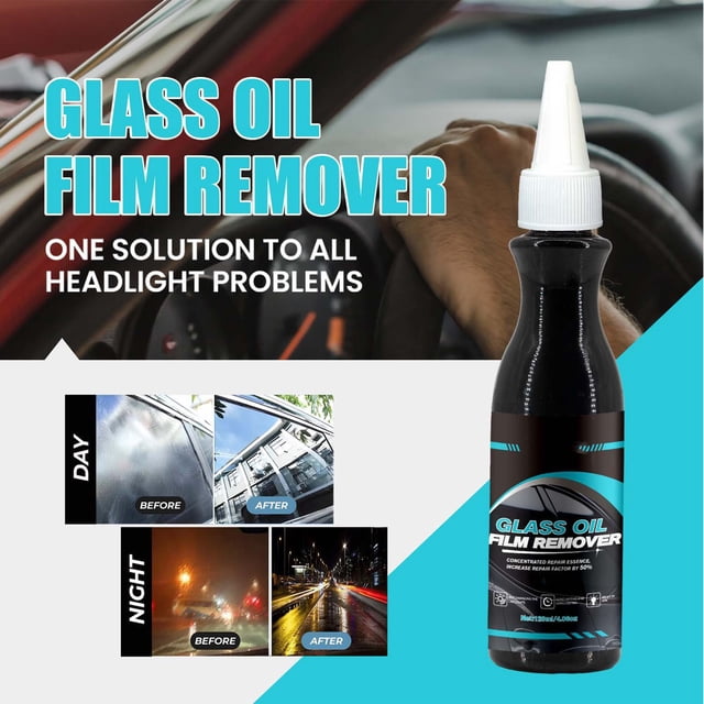 Ohmyroo Auto Glass Oil Film Remover 4 Fl Oz Windshield Stain Cleaner Clear Visiones Maintenance Paste