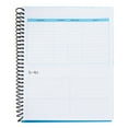 Blue Monthly Budget Planner, Bill Organizer with 24 Pockets for