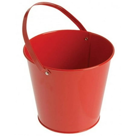 - Metal Bucket, Red