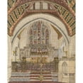 thumbnail image 2 of George Edmund Street 12x14 Black Ornate Wood Framed Double Matted Museum Art Print Titled: Design for Polychromatic Decoration of a Church, 2 of 5