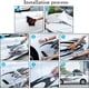 thumbnail image 5 of 2 pegatinas laterales para carrocería de coche con diseño de llamas de 94,4 pulgadas, calcomanías de rayas deportivas de carreras de llamas, vinilo autoadhesivo universal para coche., 5 of 5