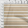 thumbnail image 2 of oneOone Rayon Light Brown Fabric Stripes Craft Projects Decor Fabric Printed By The Yard 56 Inch Wide, 2 of 4
