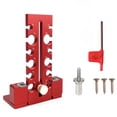 thumbnail image 3 of Plantilla para Pasadores Ajustables Tira Taladro Eléctrico Herramienta Varilla Redonda Fresado () Rojo, 3 of 8
