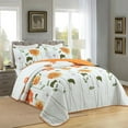 thumbnail image 2 of MarCielo  3 Pcs Cotton Floral Quilt Bedspread Set King, 2 of 6