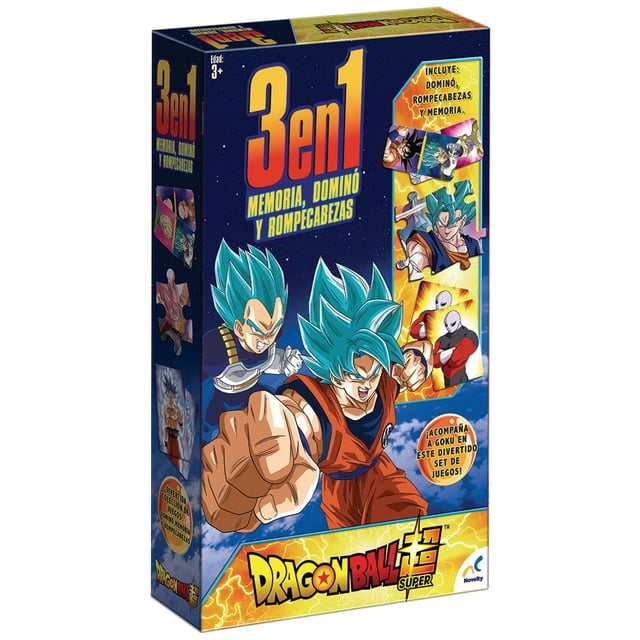 NOVELTY SET DE JUEGOS 3 EN 1 DRAGON BALL SUPER TOEI TOEI