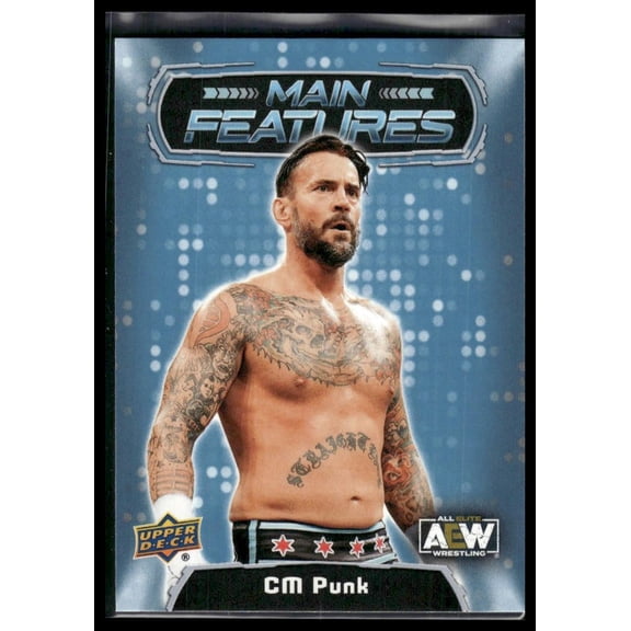 2022 Upper Deck AEW Main Features CM Punk MF-39 Wrestling Card