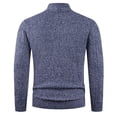 thumbnail image 5 of qelini Mens Sweaters Cardigans V Neck Knitted Sweaters Solid Button down Long Sleeve Tops Thermal Warm Blouses, 5 of 6