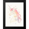 thumbnail image 2 of Barnes, Victoria 12x14 Black Modern Framed Museum Art Print Titled - Sweet Unicorn I, 2 of 5