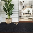 thumbnail image 6 of BESTVUE Runner Rug Outdoor Non Slips Carpet Runners Indoor Utility Area Rugs Mat for Kitchen Hallway Entryway Garage with Rubber Backing Solid Black 2ft x 12ft, 6 of 7