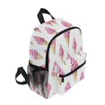 thumbnail image 2 of FORMRS School Backpack with Front Zippered Pocket 12" Elementary Student Travel Daypack, Pink Cartoon Ice Cream, 2 of 6