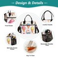 thumbnail image 3 of Ckdifva Ice Cream Cooler Bag Cooler Cooling Tote Lunch Bag Lunch Box Front Pocket with Shoulder Strap, 3 of 6