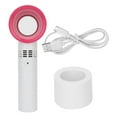 thumbnail image 1 of Mini ventilador portátil recargable por USB, sin aspas, para pestañas postizas (blanco), 1 of 12