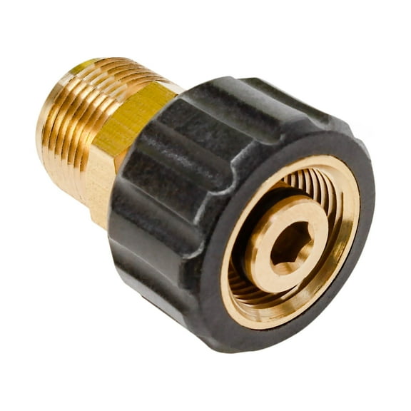 Sun Joe 14mm M22 Male to 15mm M22 Female High Pressure Hose Adapter, Fits SPX Series Pressure Washers