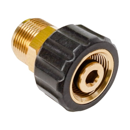 Sun Joe 14mm M22 Male to 15mm M22 Female High Pressure Hose Adapter, Fits SPX Series Pressure Washers