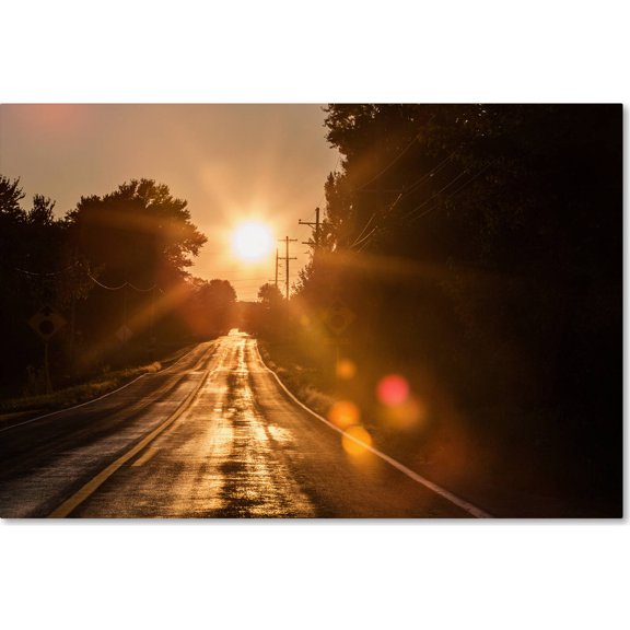 Trademark Fine Art "Sun Soaked Road" Canvas Art by Jason Shaffer