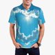 thumbnail image 1 of Balery Heart Shaped Cloud Camisa Polo de Hombre con Estampado, de Manga Corta y Tejido Medio, Camisa Tipo Golf Polo-Large, 1 of 6