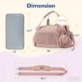 thumbnail image 2 of SPEKSEE Diaper Bag Tote, Large Capacity Travel Diaper bags, Hospital Bag for Labor Delivery, Baby Bag with Pacifier Case(Pink), 2 of 6