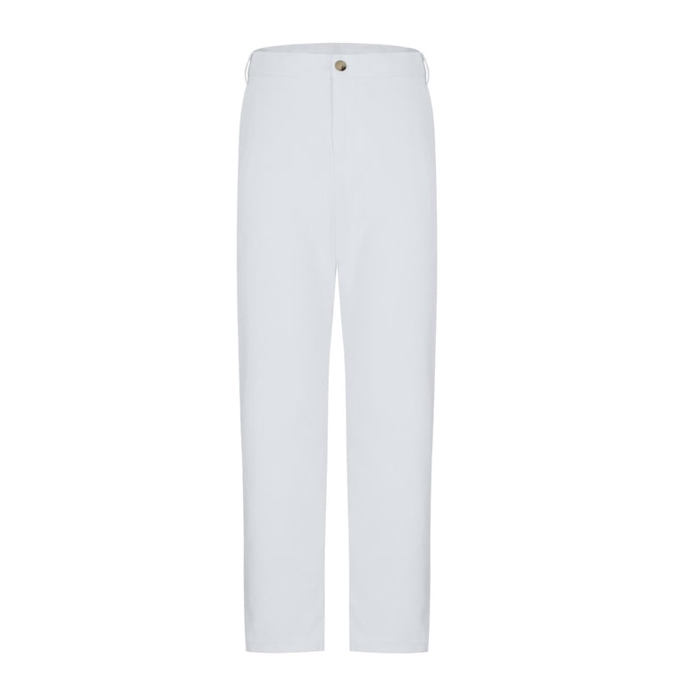 chinese dress ladies The Casa Blanca - White Linen Vacation Pants White / 32 main image 0