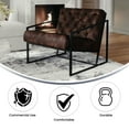 thumbnail image 2 of HERCULES Madison Series Bomber Jacket Leather Tufted Lounge Chair, 2 of 9