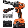 thumbnail image 1 of Llave de impacto inalámbrica DECERK 21 V MAX 400 N.m con 2 × 4.0 Ah Bat, 1 of 6