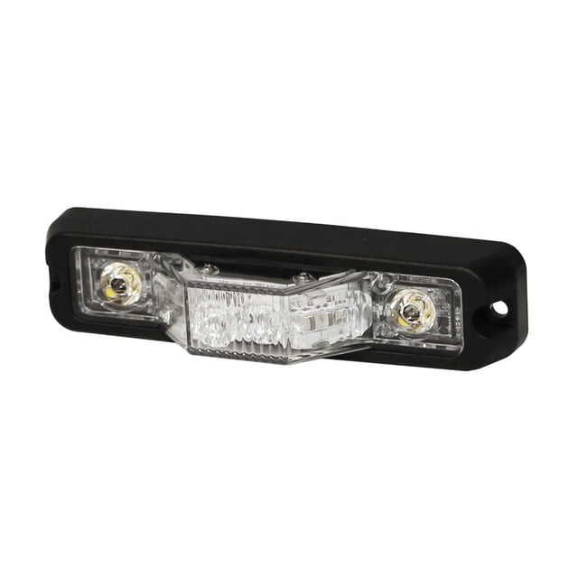 Ecco Electronic Lumière d'Avertissement ED3777AB Série ED3777; Double Couleur; Multi-Montage; LED; Lentille Ambre/bleu; Motif 13 Flash; 12-24 Volts