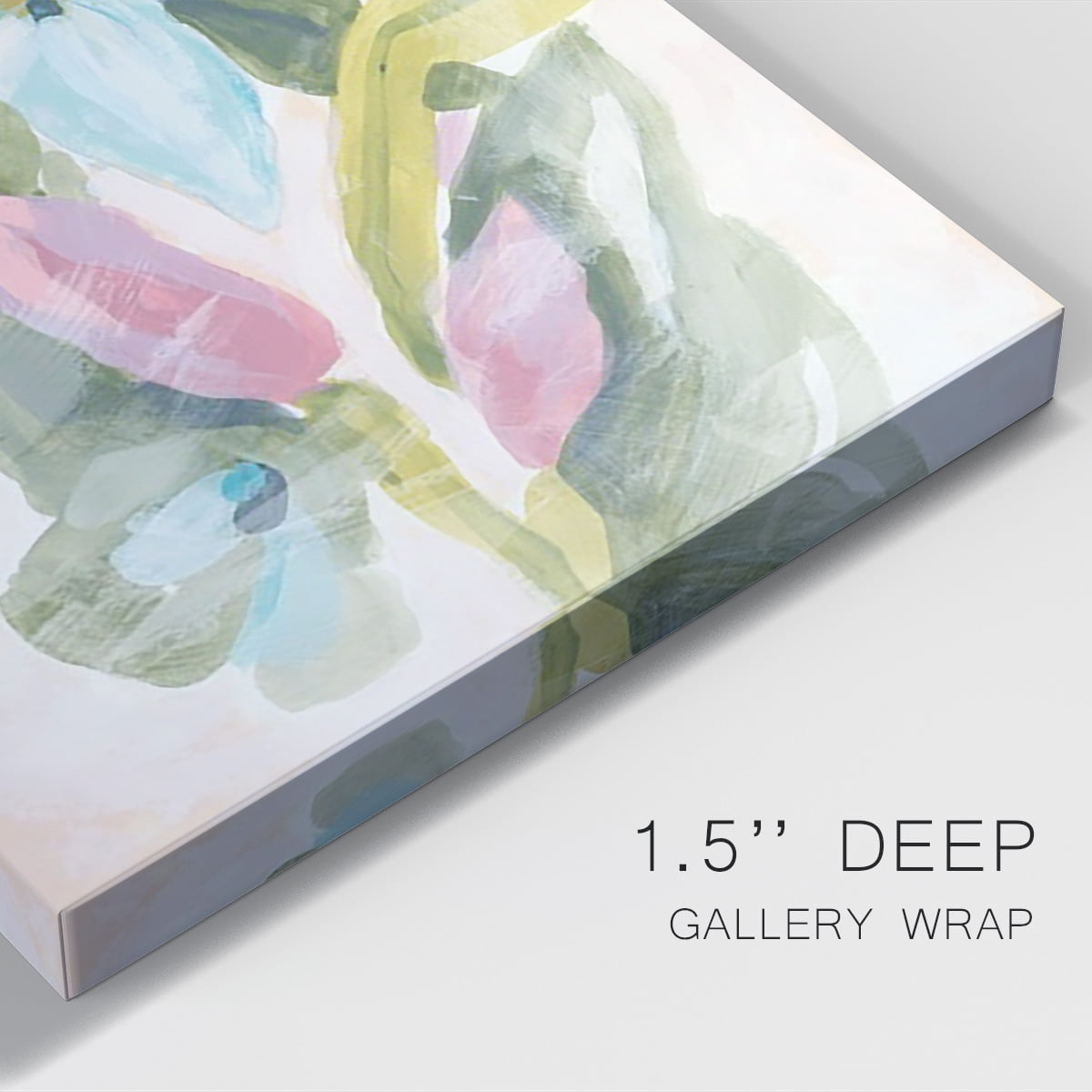 Floral Breeze Fresco I Premium Gallery Wrapped Canvas - Ready to Hang