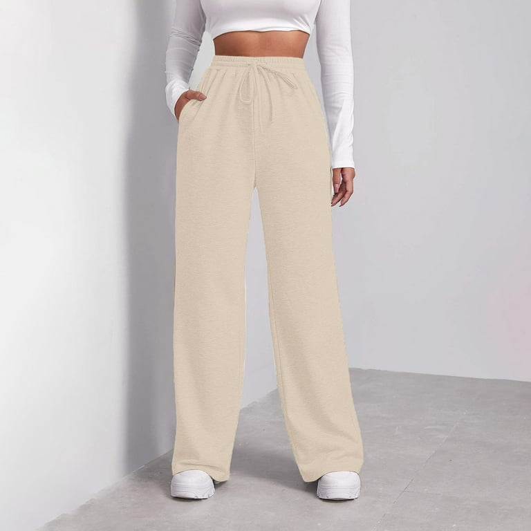Amazon.com: Baggy Wide Leg Sweatpants for Women Fleece