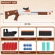 thumbnail image 3 of Escopeta de bala blanda Toy Gun Models Foam Blasters (33 pulgadas), diseño de expulsión de carcasa vacía [con 10 cartuchos y 40 dardos blandos] perfecta para jugar en interiores y exteriores (marrón), 3 of 7