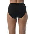 thumbnail image 4 of Just Intimates Panties for Women, Tagless and Breathable High Cut Briefs (6 Pack) (Pack a, X-Small), 4 of 4
