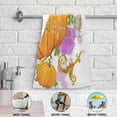 thumbnail image 4 of Pumpkins Autumn Watercolor Hand Towels for Bathroom, Fall Harvest Colorful Kitchen Towel 2 PCS Ultra Soft and Highly Absorbent Decorative Fingertip Face Bath Towels for Spa & Hotel, 28.3"x 14.4", 4 of 4