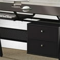 thumbnail image 3 of Weaving 2-drawer Computer Desk Black, 3 of 3