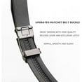 thumbnail image 3 of Click Sliding Eagle Belt with Automatic Buckle, Genuine Leather Ratchet Belt - Eagle Print Adjustable Slide Belt, 3 of 11