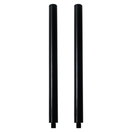 Sound Town 2-Pack Subwoofer/Speaker Extender Poles Fits M20 Threading Black (STSD-M20B-PAIR)