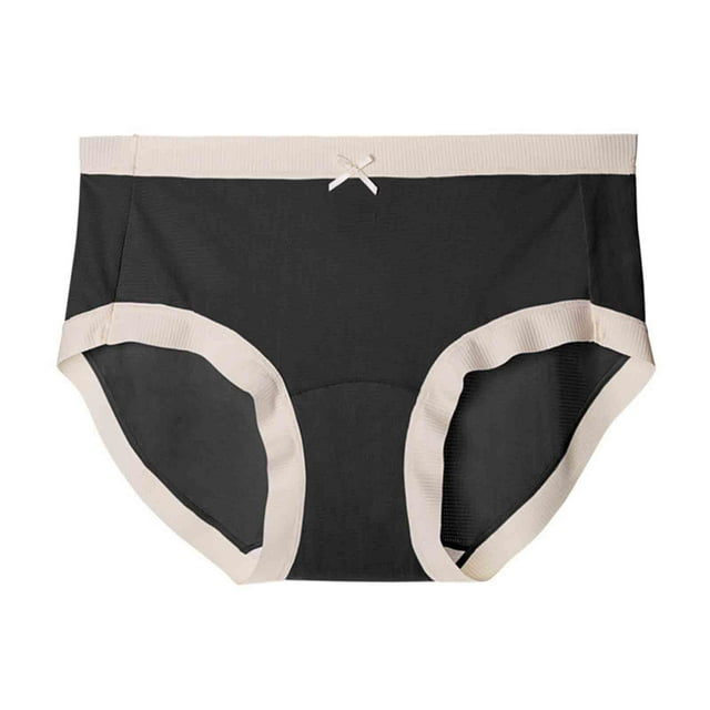 Plebaso Womens Silk Underwear Seamless Stretch Panties Breathable High Waist Full Coverage Ladies Briefs