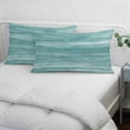 thumbnail image 3 of Duck Green Pillow Covers, Linen Long Throw Pillow Case, Vintage Modern Abstract Art Ombre Holiday Pillow Protector Decorative Cushion Cover for Living Room/Bedroom 20" x 26", 3 of 8