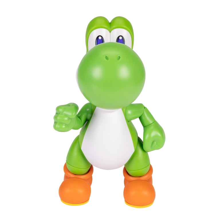Nintendo Let's Go Yoshi Feature Action Figure, 12 inch, with