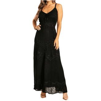 black velvet maxi dress long sleeve Velvet Maxi Dress – David's Road US main image 1