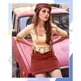 thumbnail image 2 of Women's Straw Woven Elastic Belts 4 Pack, 2 of 5