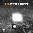thumbnail image 3 of Luz de seguridad de 20 W con sensor de movimiento PIR, luz de inundación LED inteligente, 1600 lúmenes, 6500 K, luces blancas frías para exteriores, IP66 impermeable, foco LED para exteriores para jardín, garaje,Terraza [Clase energética F] brillar Electrónica, 3 of 5