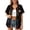 Black, variant on MuXiKeJi Clothes Women's American Flag Button Down Shirt Patriotic USA Short Sleeve Shirts 4th of July Baseball Tee Top