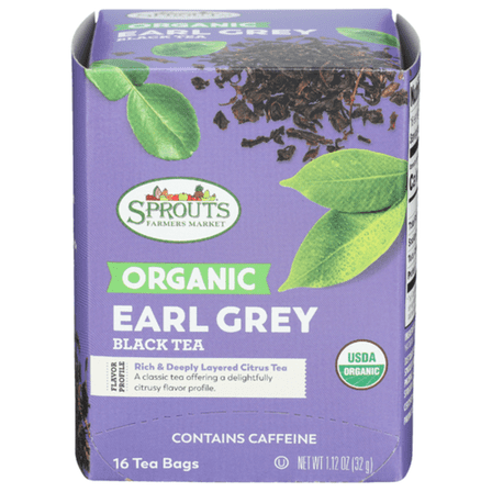 SPT Organic Earl Grey Black Tea 16 ct